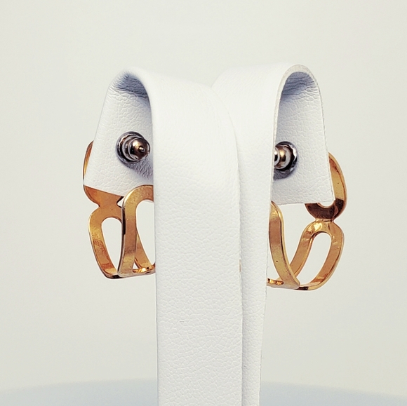 Everyday Gold Tone Celtic Hoop Posts - Picture 4 of 6